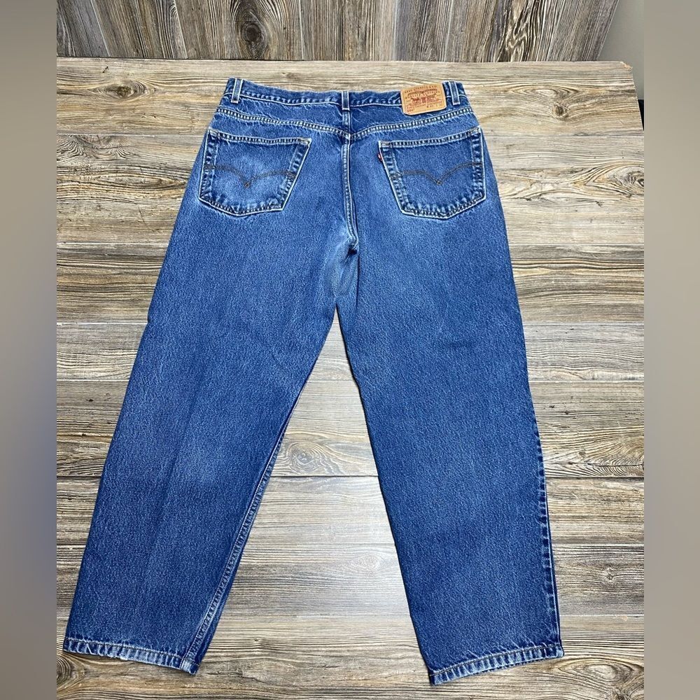 SOLD Vintage LEVI'S 550 Jeans Relaxed Fit 550-0216 Men's W 40 L 30 - Picture 3 of 11